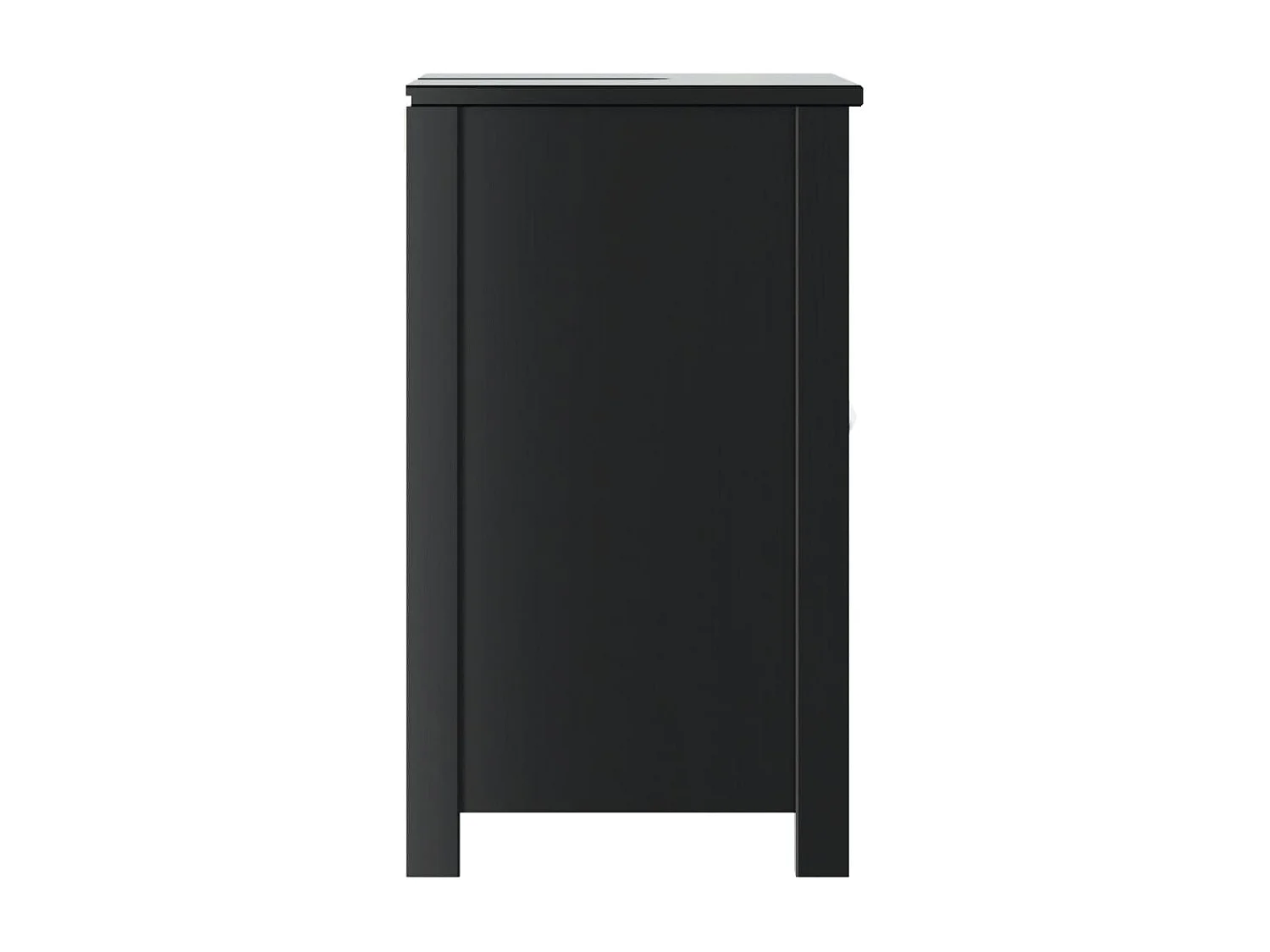 Meuble de salle de bain BERG noir 60x34x59 cm bois pin massif
