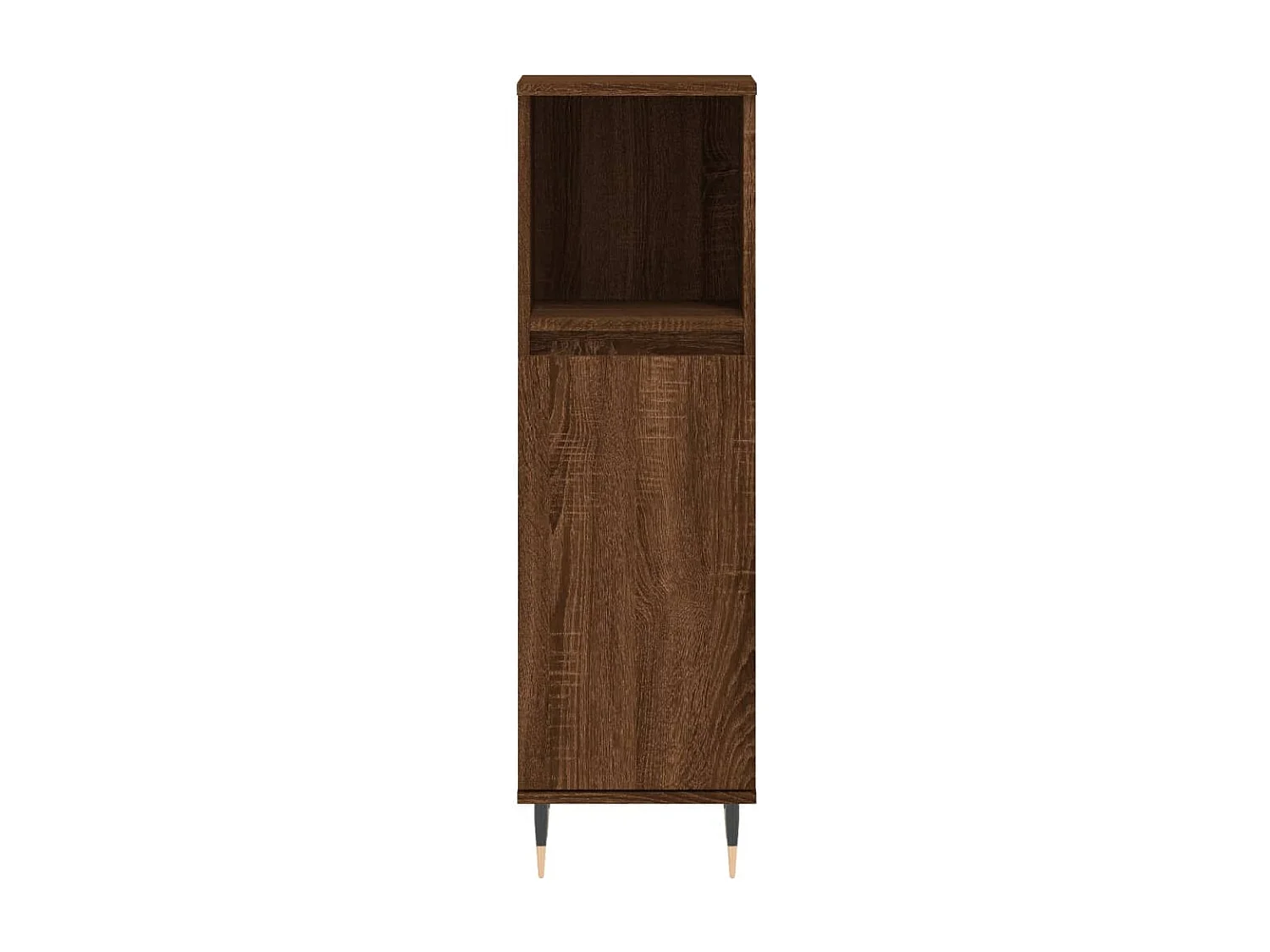 Ensemble d'armoires de salle de bain 3 pcs chêne marron