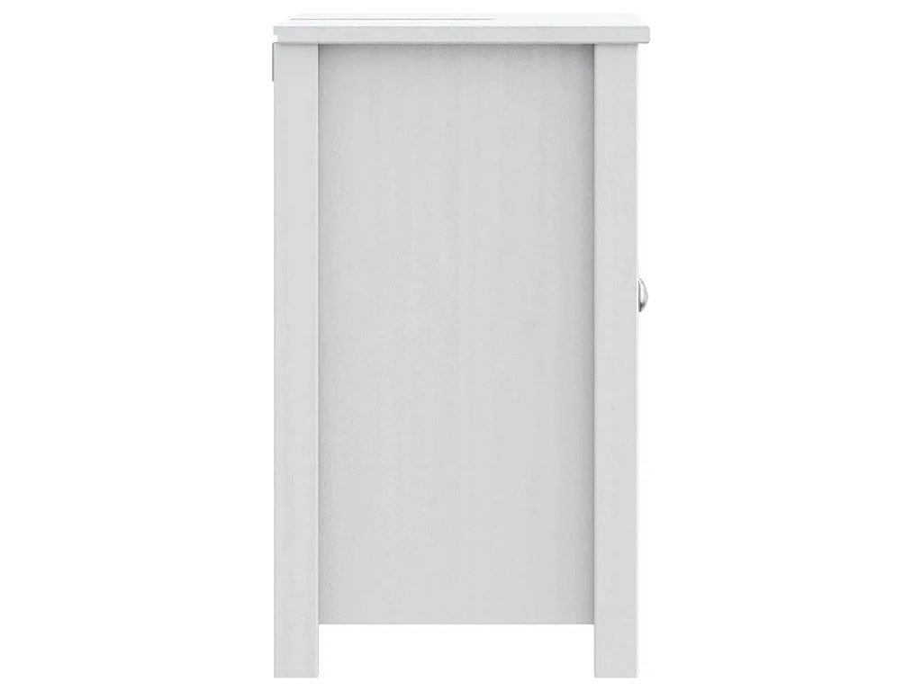 Wastafelkast BERG 60x34x59 cm massief grenenhout wit