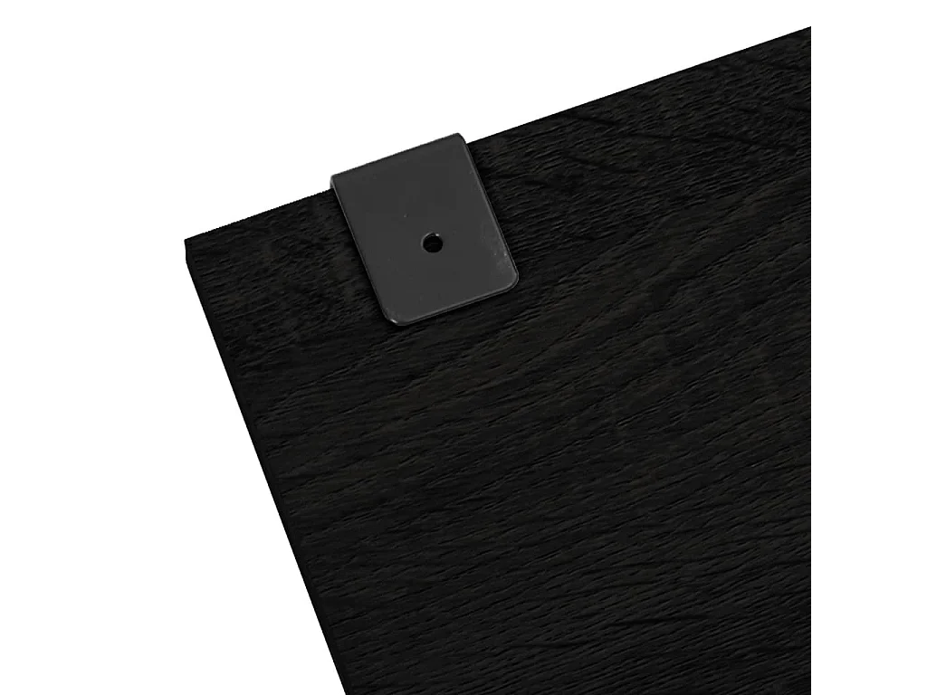 Ensemble de meubles salle de bain 5 pcs noir bois d'ingénierie