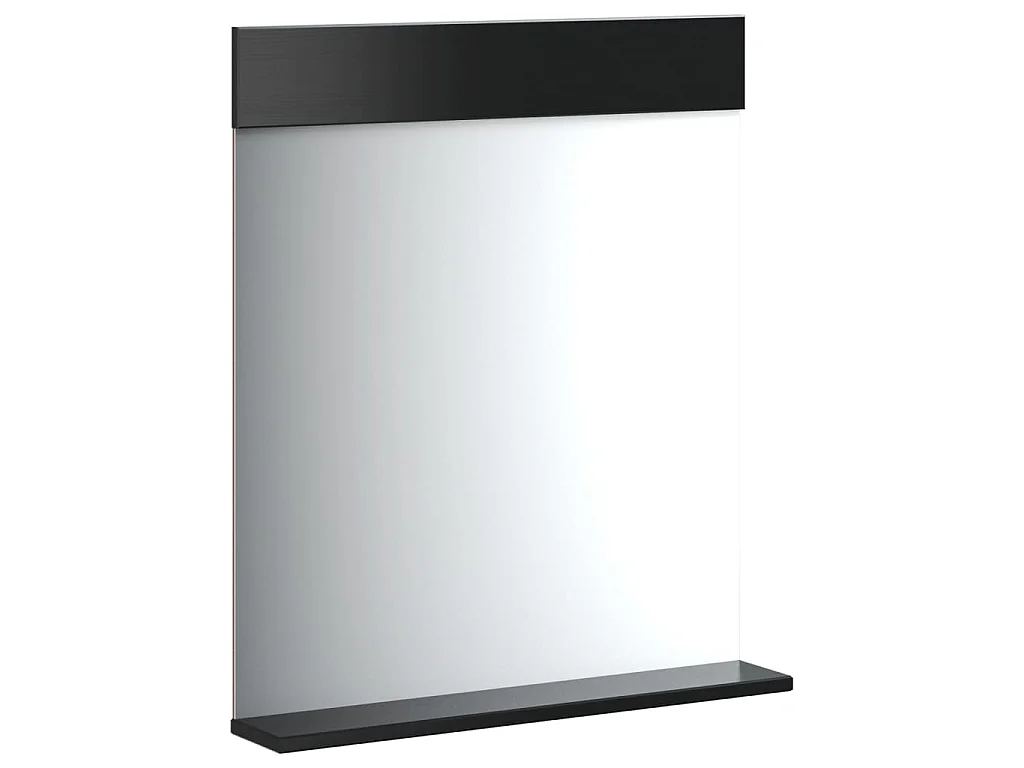 Set Mobili da Bagno 3 pz BERG Nero in Legno Massello di Pino