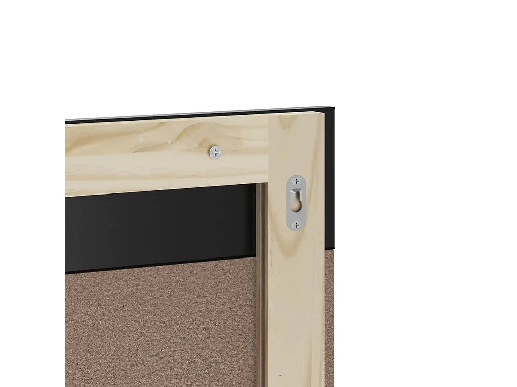 Set Mobili da Bagno 3 pz BERG Nero in Legno Massello di Pino