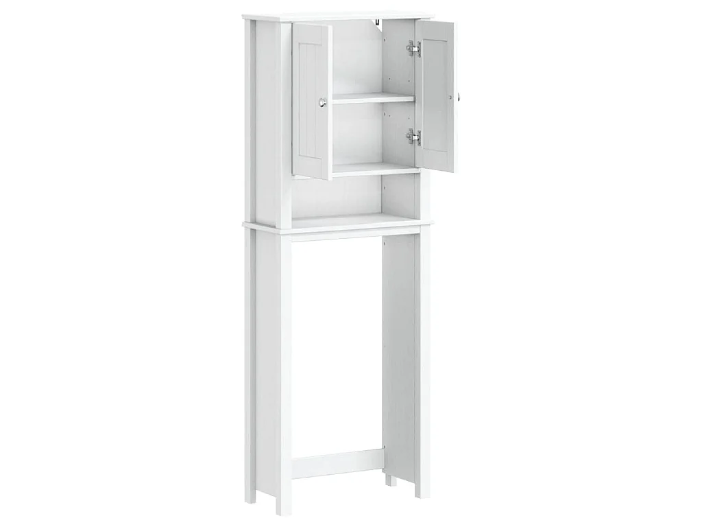 Rangement au-dessus de la cuvette BERG blanc bois massif