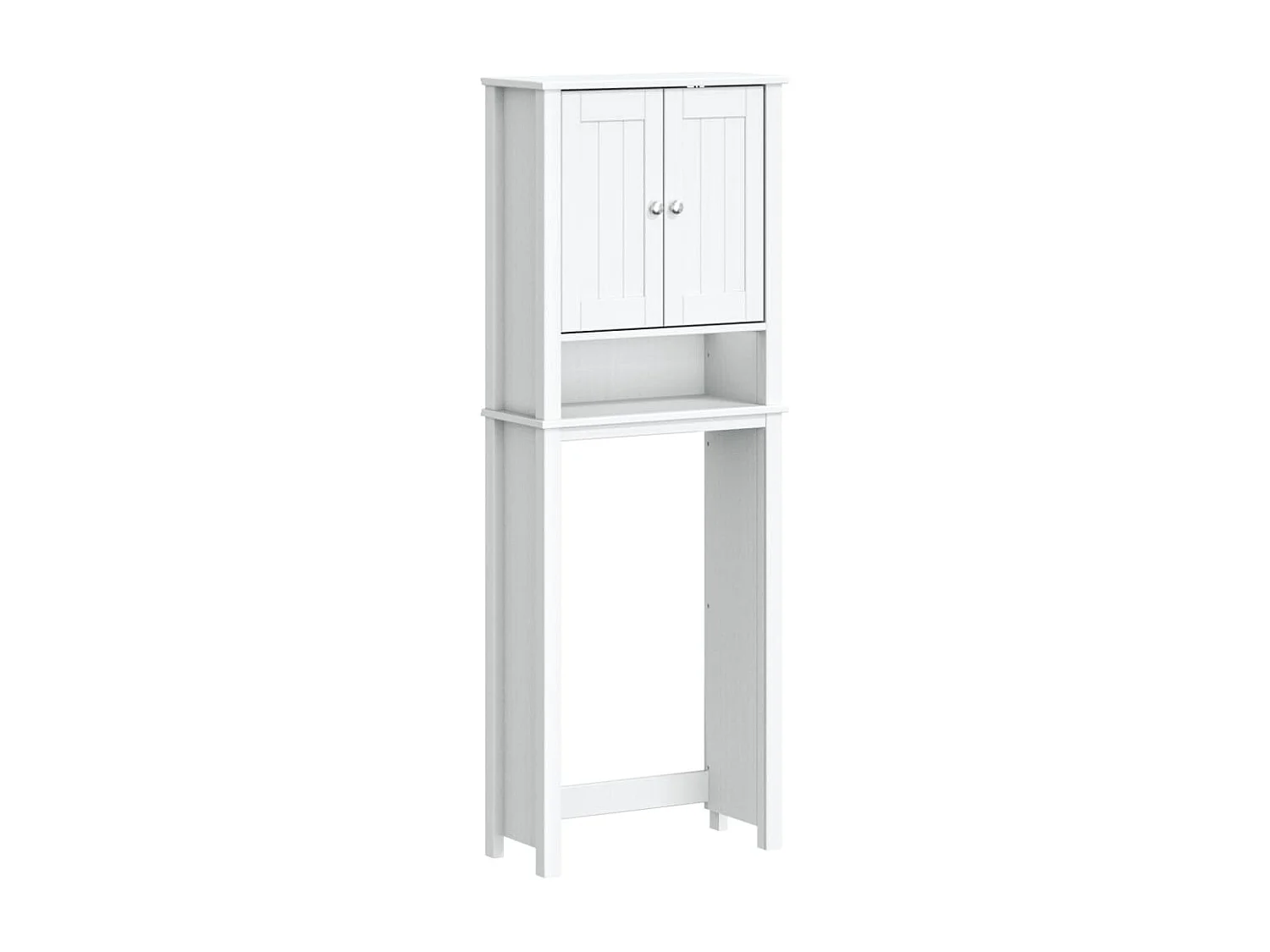 Rangement au-dessus de la cuvette BERG blanc bois massif