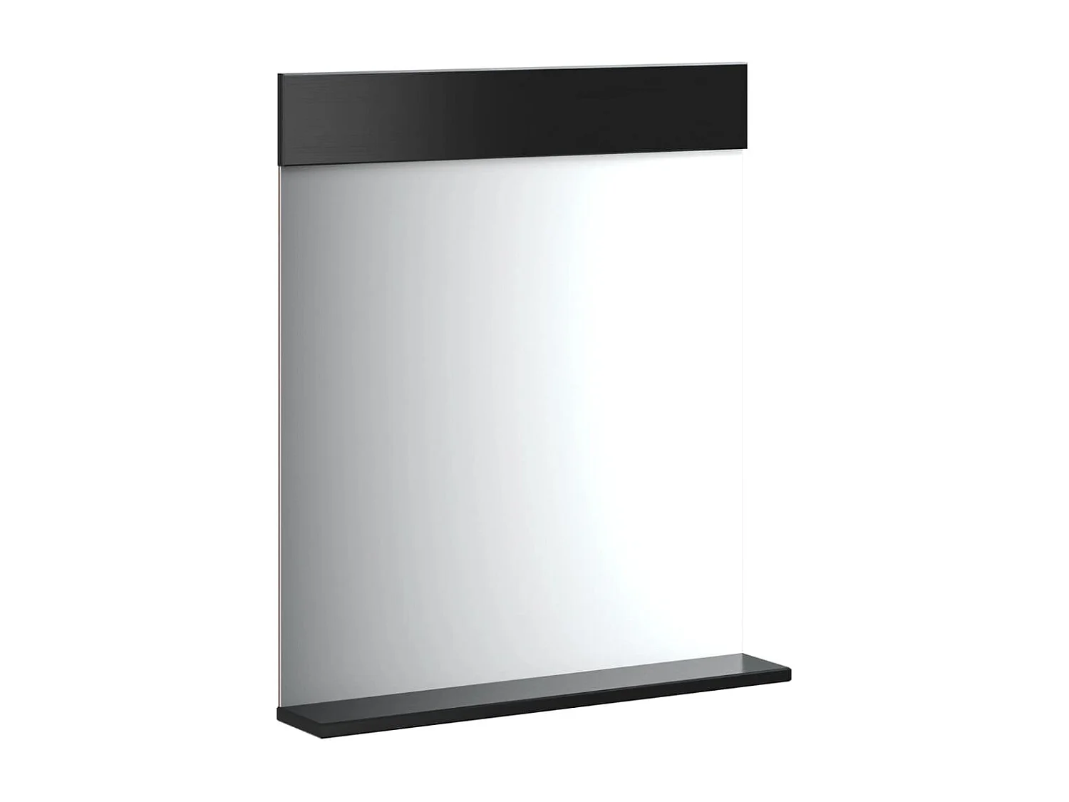 Meubles de salle de bain 4 pcs BERG noir bois de pin massif