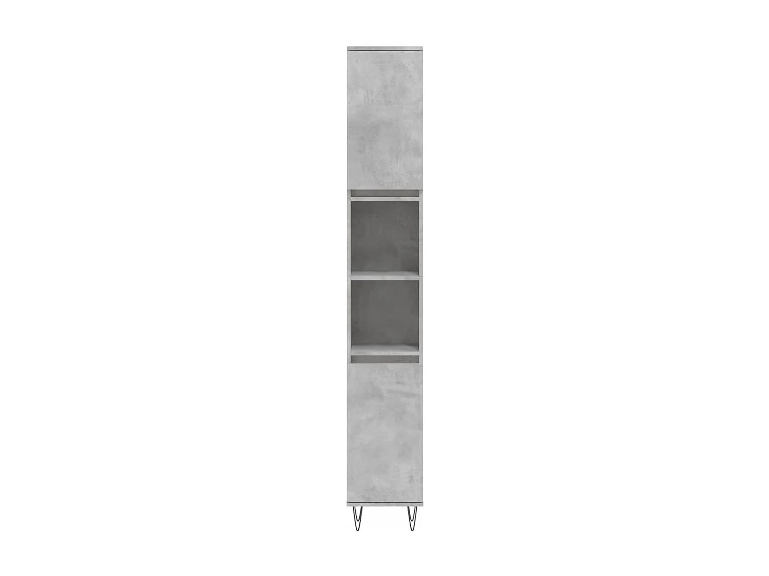 Ensemble d'armoires de salle de bain 3 pcs gris béton