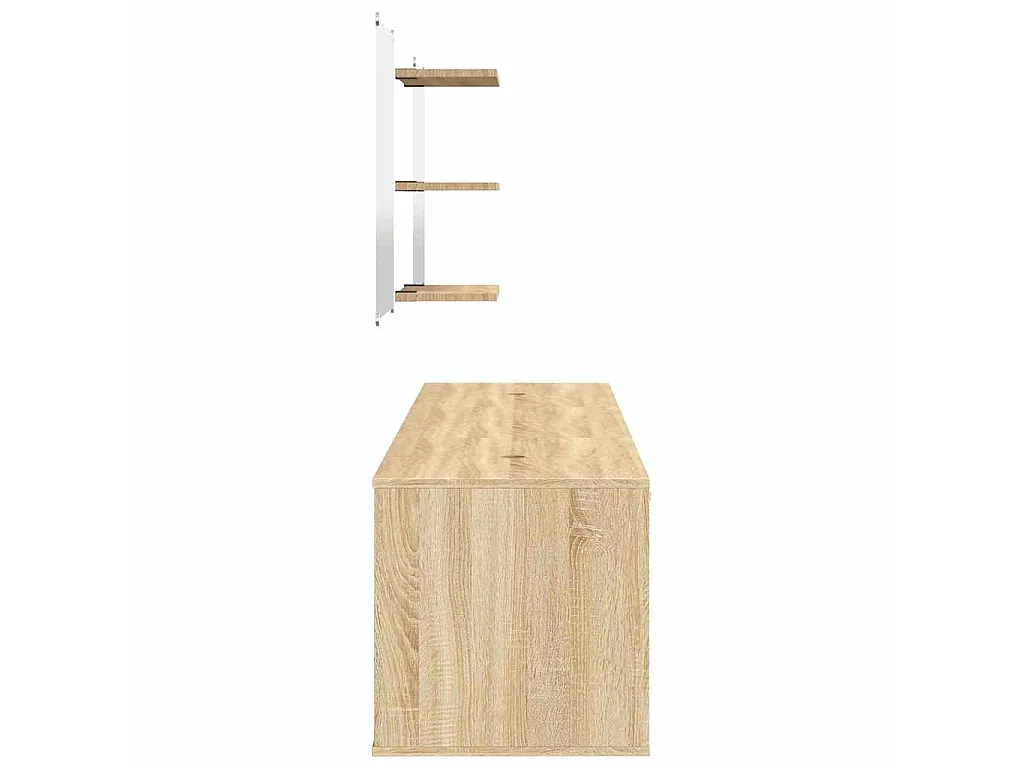 Ensemble de meubles salle de bain 6 pcs chêne bois d'ingénierie