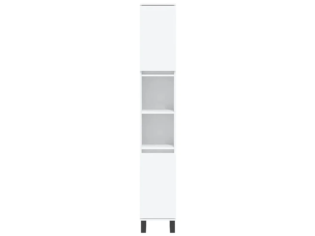 Set di Mobili da Bagno 3 pz Bianco in Legno Multistrato