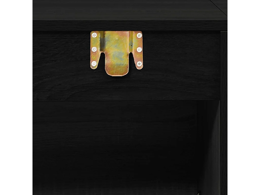 Ensemble de meubles salle de bain 7 pcs noir bois d'ingénierie