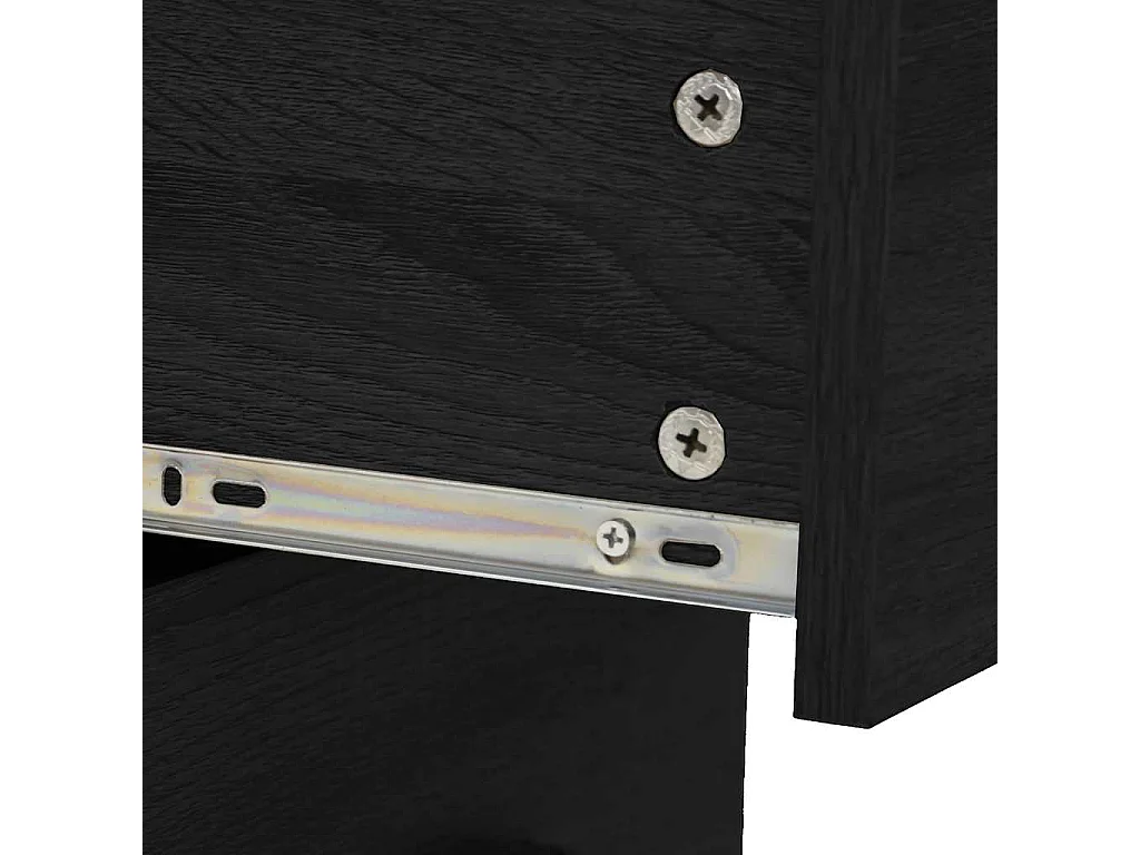 Ensemble de meubles salle de bain 7 pcs noir bois d'ingénierie