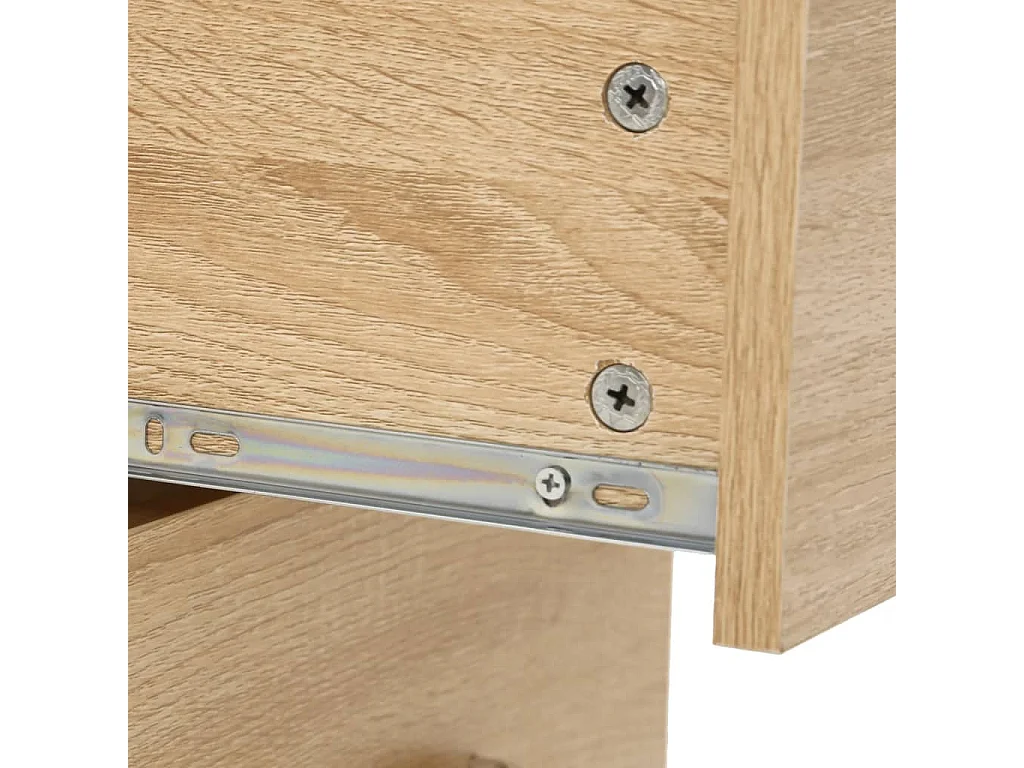 Ensemble de meubles salle de bain 7 pcs chêne bois d'ingénierie