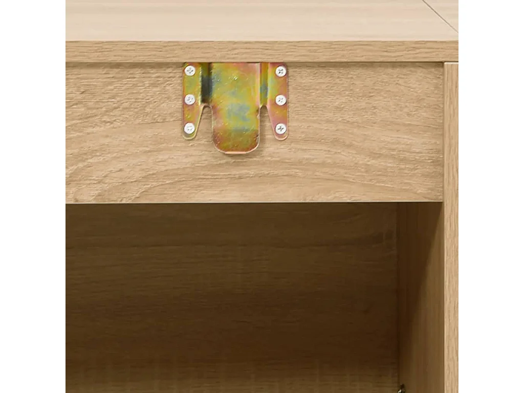 Set Mobili da Bagno 7 pz Rovere in Legno Multistrato