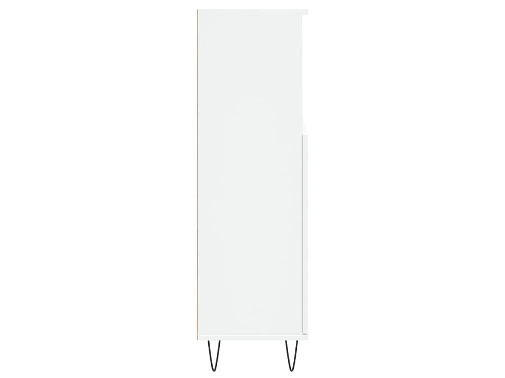 Armario de baño madera de ingeniería blanco 30x30x100 cm