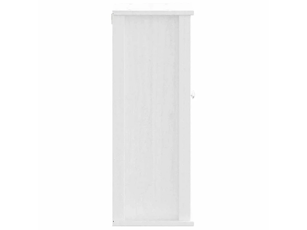Armoire murale de salle de bain BERG blanc bois de pin massif