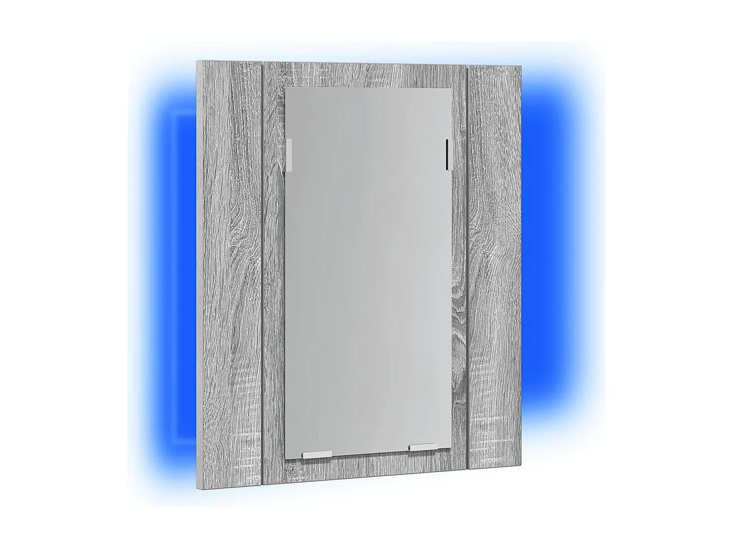 Armoire à miroir LED de salle de bain sonoma gris 40x12x45 cm
