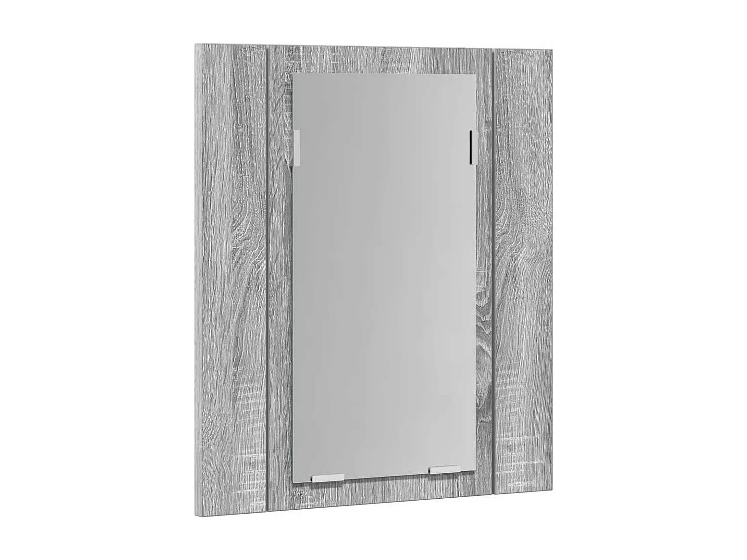 Armoire à miroir LED de salle de bain sonoma gris 40x12x45 cm