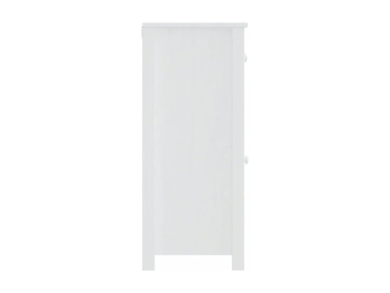 Badschrank BERG Weiß 40x34x80 cm Massivholz Kiefer