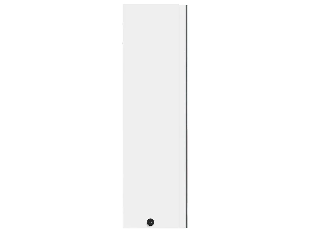 Badkamerkast met spiegel en LED 60x13x52 cm wit