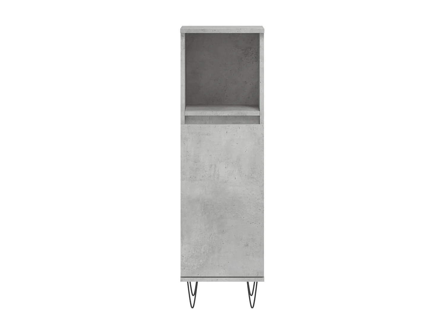 Armoire de salle de bain gris béton 30x30x100 cm