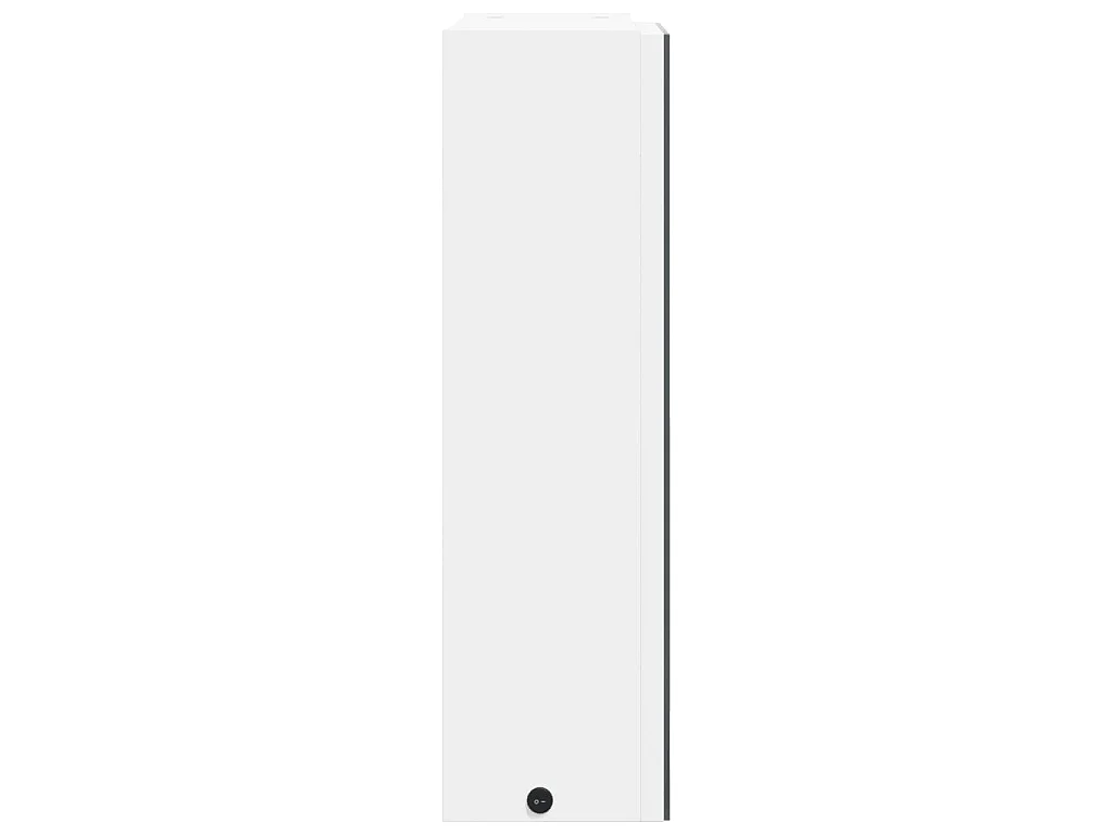 Badkamerkast met spiegel en LED 45x13x52 cm wit