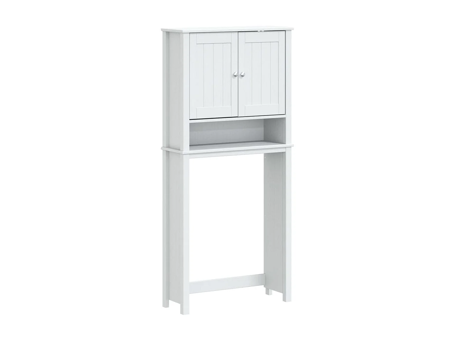 Mobile per Lavatrice BERG Bianco 76x27x164,5cm Legno Massello