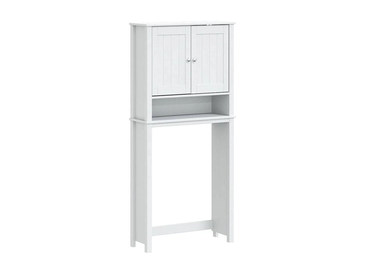Armoire pour machine à laver BERG blanc bois massif