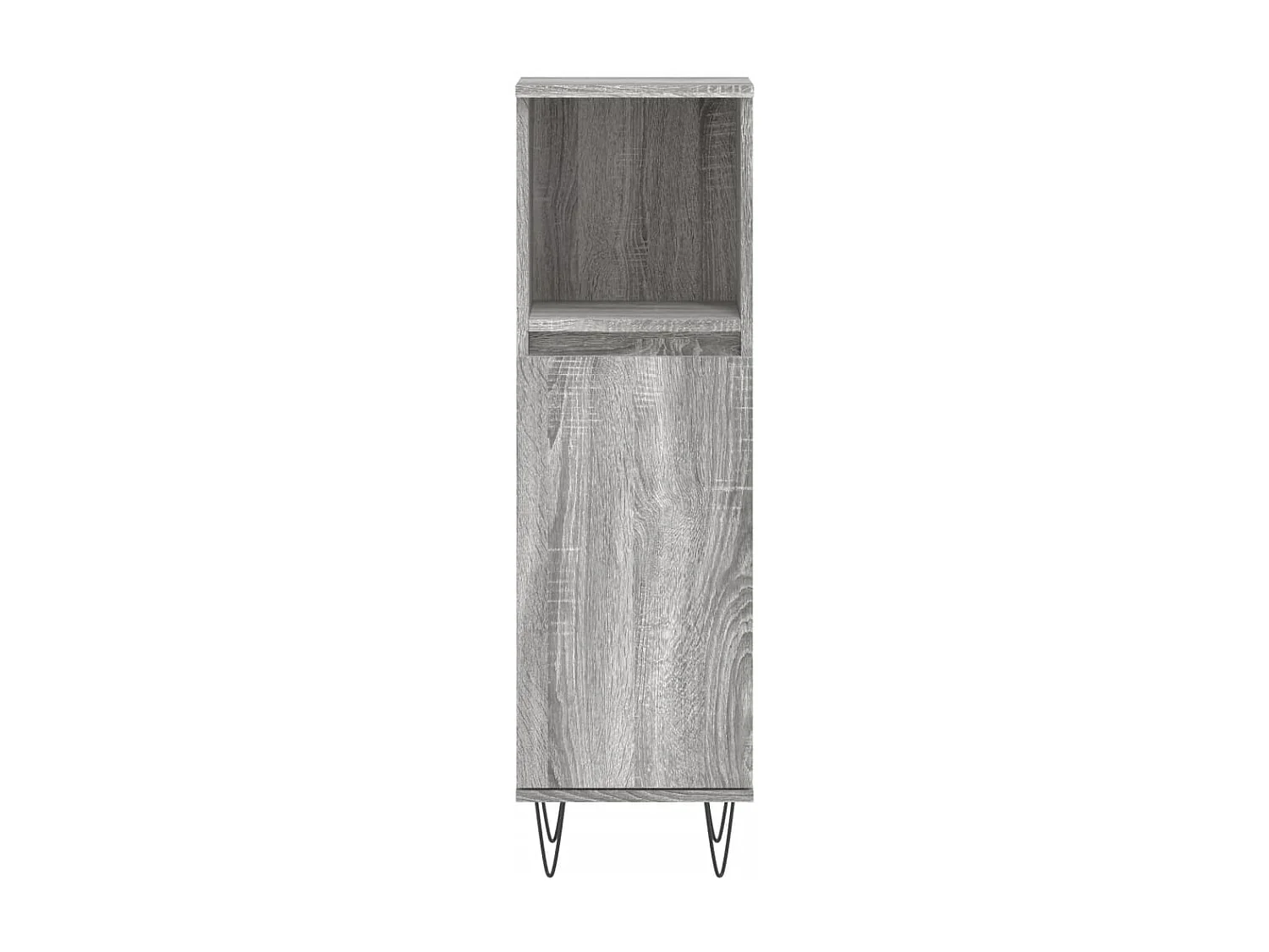 Armoire salle de bain sonoma gris 30x30x100 cm