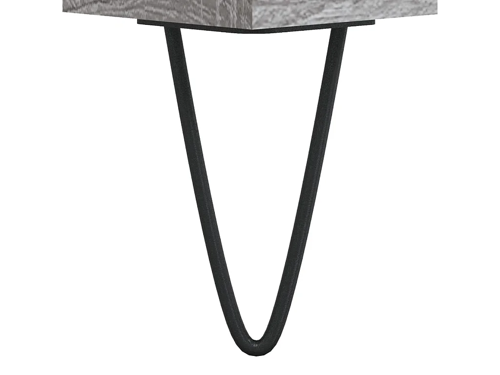 Armario de baño madera contrachapada gris Sonoma 30x30x100 cm