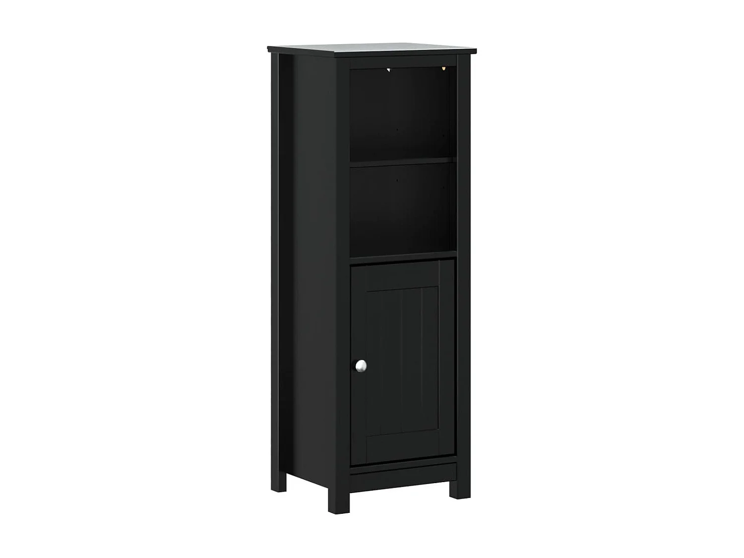 Armoire de salle de bain BERG noir 40x34x110 cm pin massif