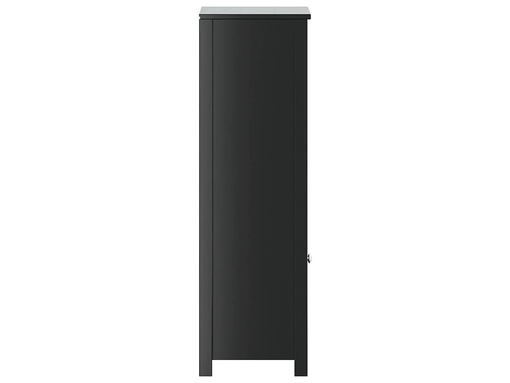 Armoire de salle de bain BERG noir 40x34x110 cm pin massif