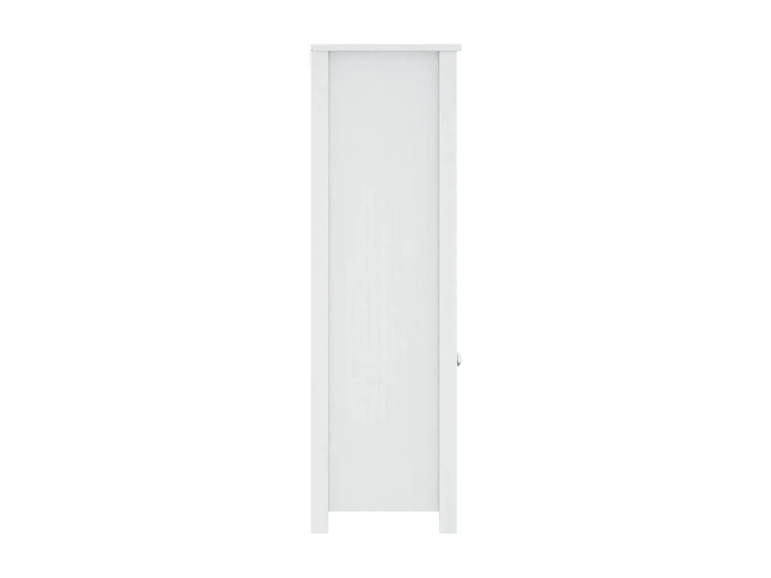 Badschrank BERG Weiß 69,5x34x110 cm Massivholz Kiefer