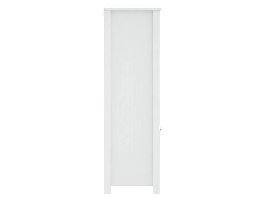 Armoire de salle de bain BERG blanc 69,5x34x110 cm pin massif