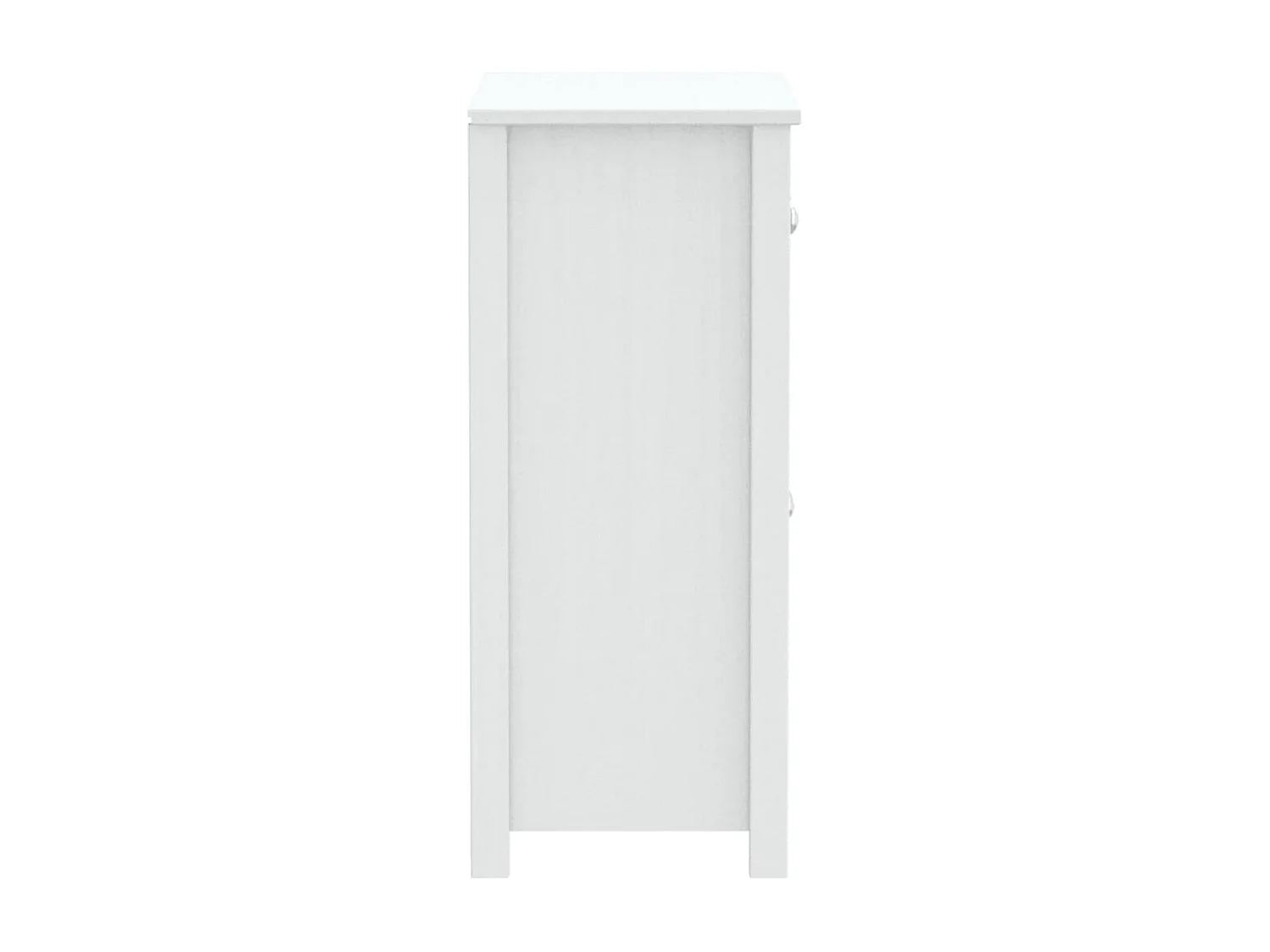 Badschrank BERG Weiß 69,5x34x80 cm Massivholz Kiefer