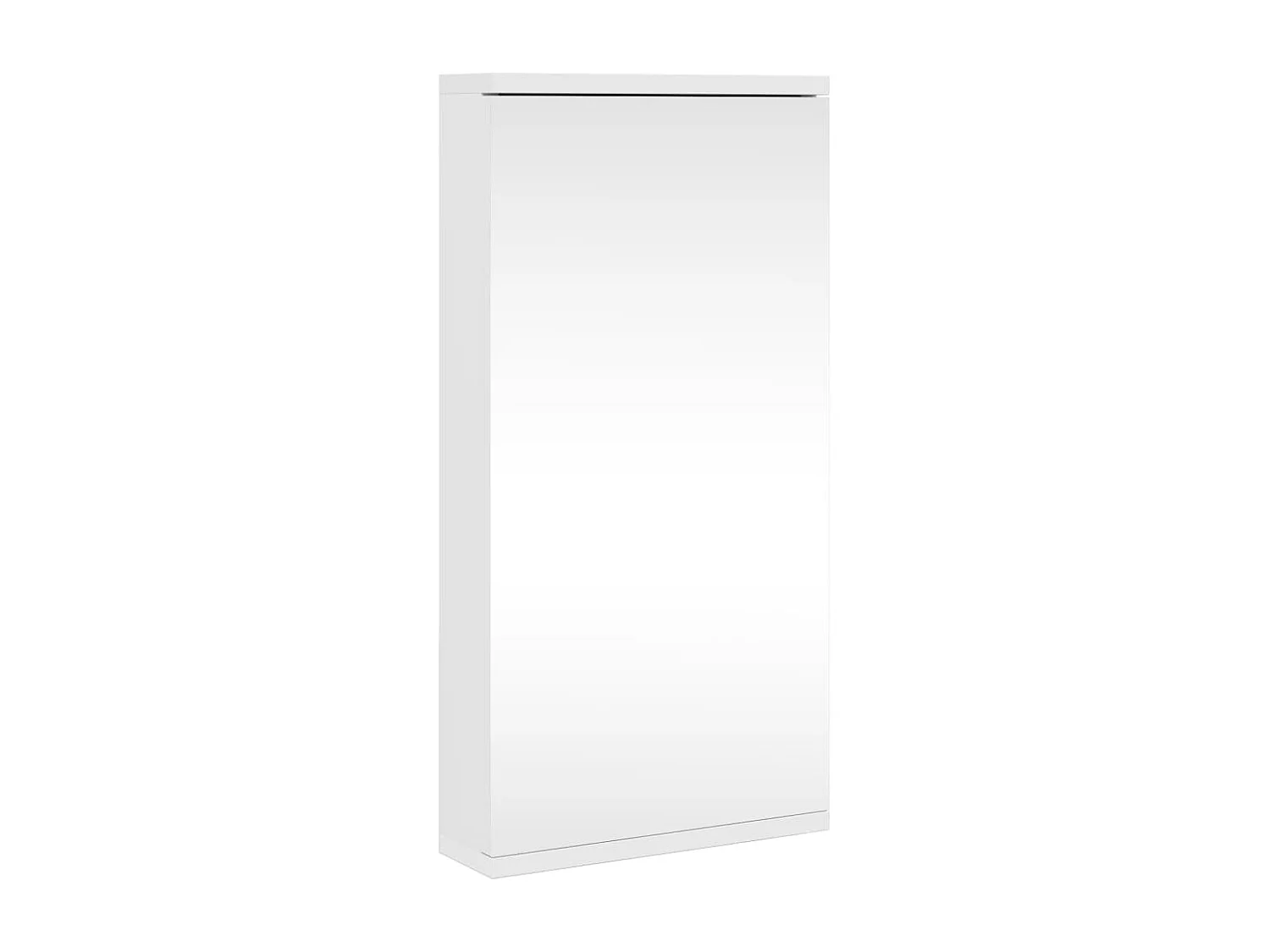 Eck-Spiegelschrank Weiß 30x24x60 cm