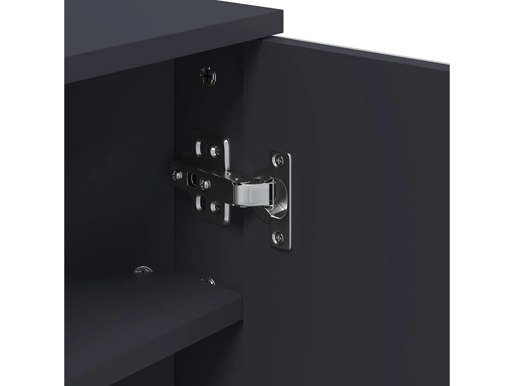 Badkamerkast met spiegel 30x24x60 cm grijs