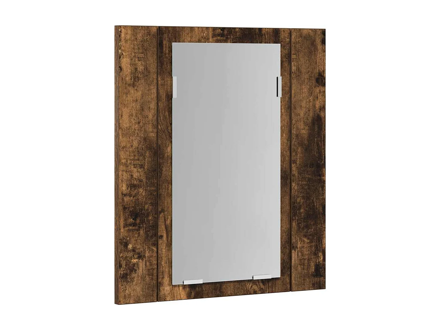 Armoire à miroir LED de salle de bain chêne fumé 40x12x45 cm
