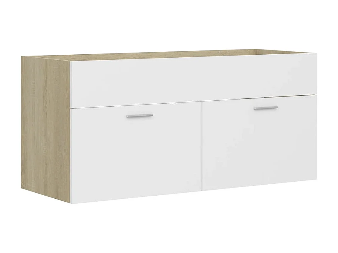 Armário lavatório + lavatório embutido derivados de madeira