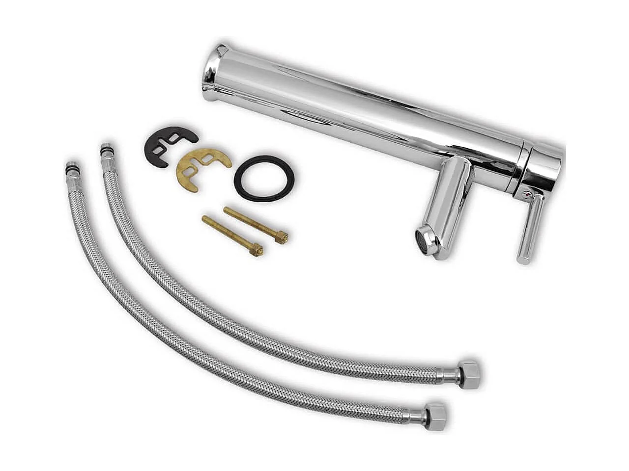 Conjunto móveis casa de banho 4 pcs com bacia e torneira, bege