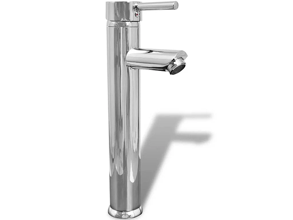 Conjunto móveis casa de banho 4 pcs com bacia e torneira, bege