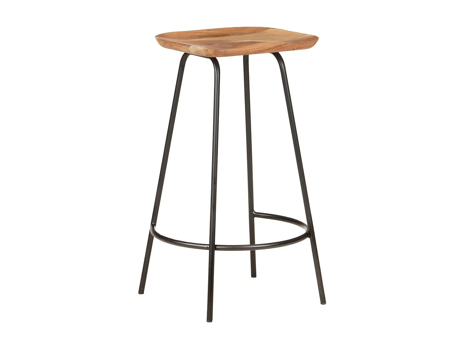 Barhocker 2 Stk. Massivholz Akazie