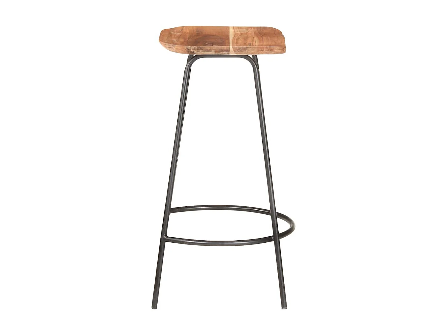 Barhocker 2 Stk. Massivholz Akazie