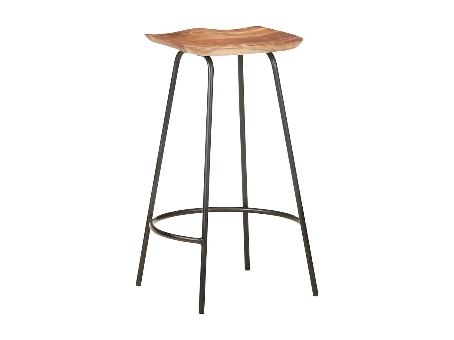 Barhocker 2 Stk. Massivholz Akazie