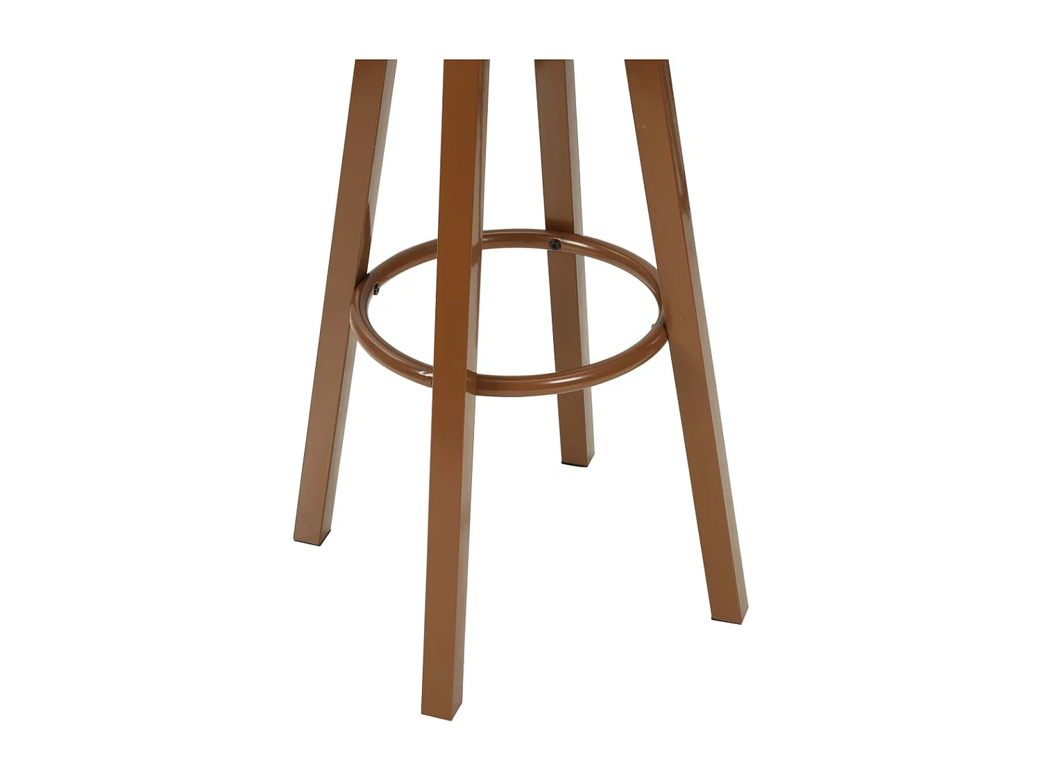Chaises de bar lot de 2 marron similicuir