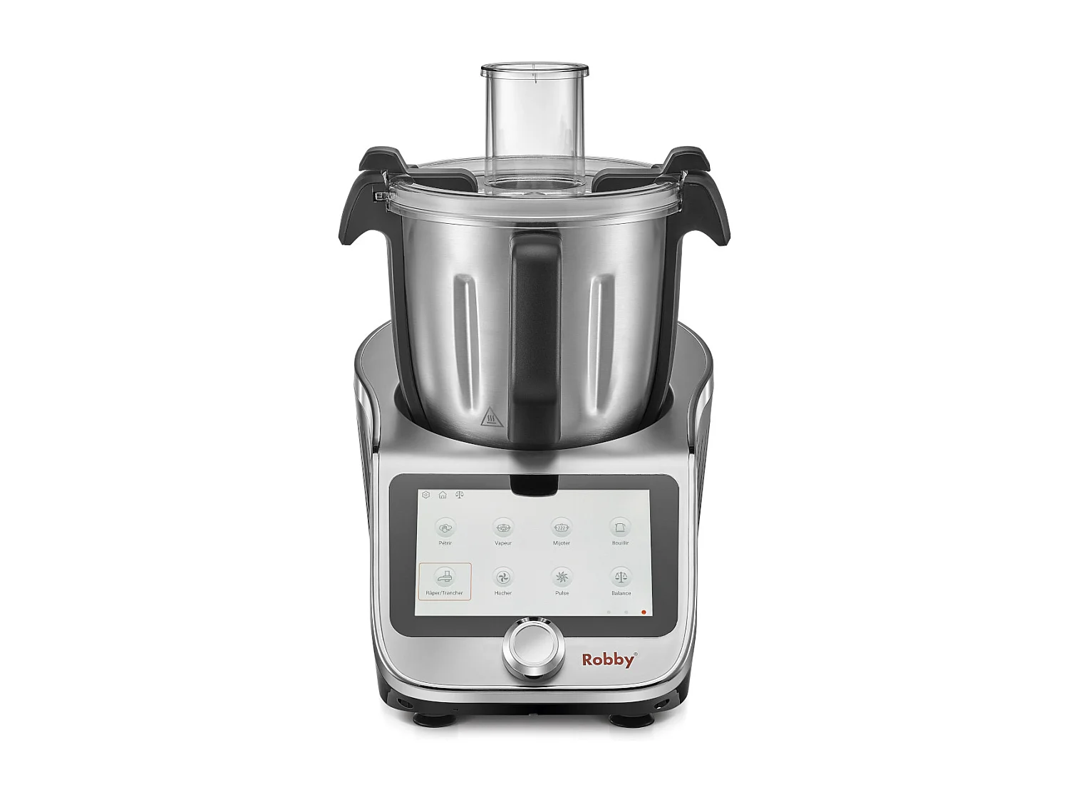 Robby Robot cuiseur multifonctions connecté avec bol xl, balance intégrée et grand écran tactile +750 recettes - robicook xl