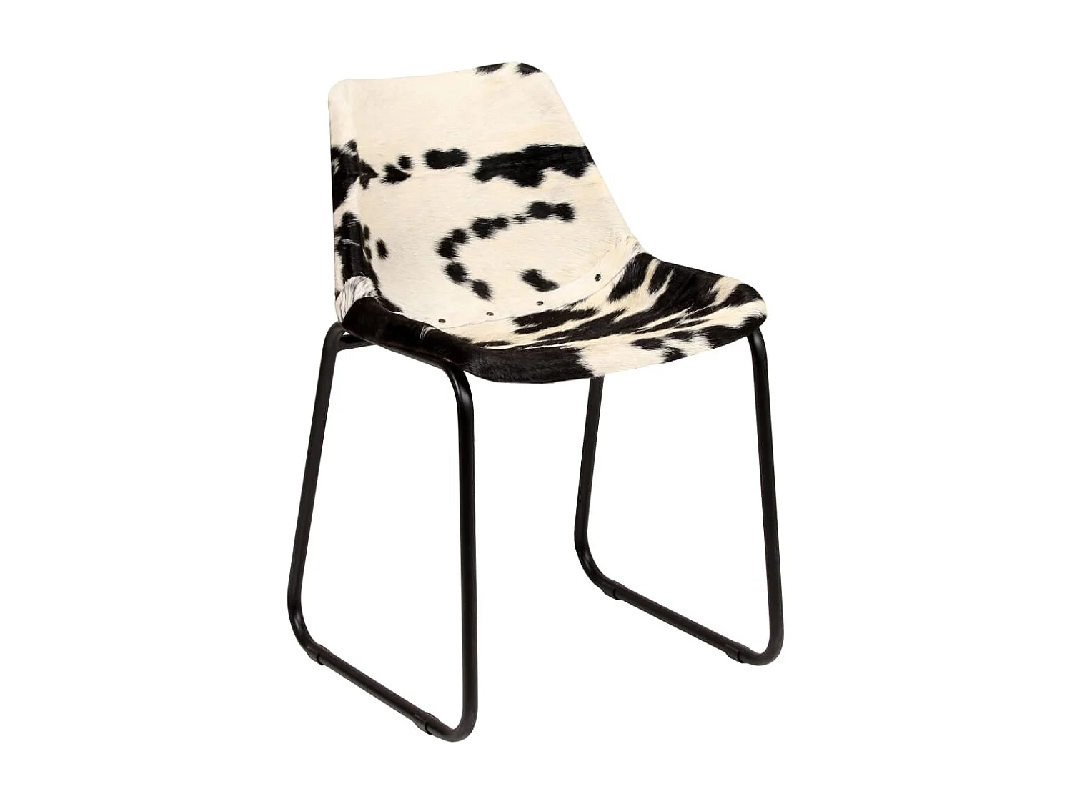 Chaises à manger lot de 2 cuir véritable de chèvre