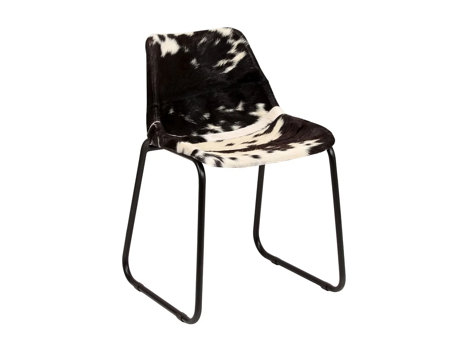 Chaises à manger lot de 2 cuir véritable de chèvre