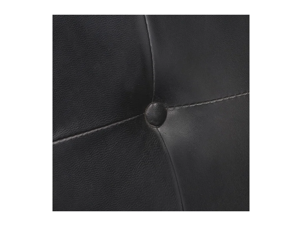 Chaises à manger cantilever lot de 2 noir cuir véritable