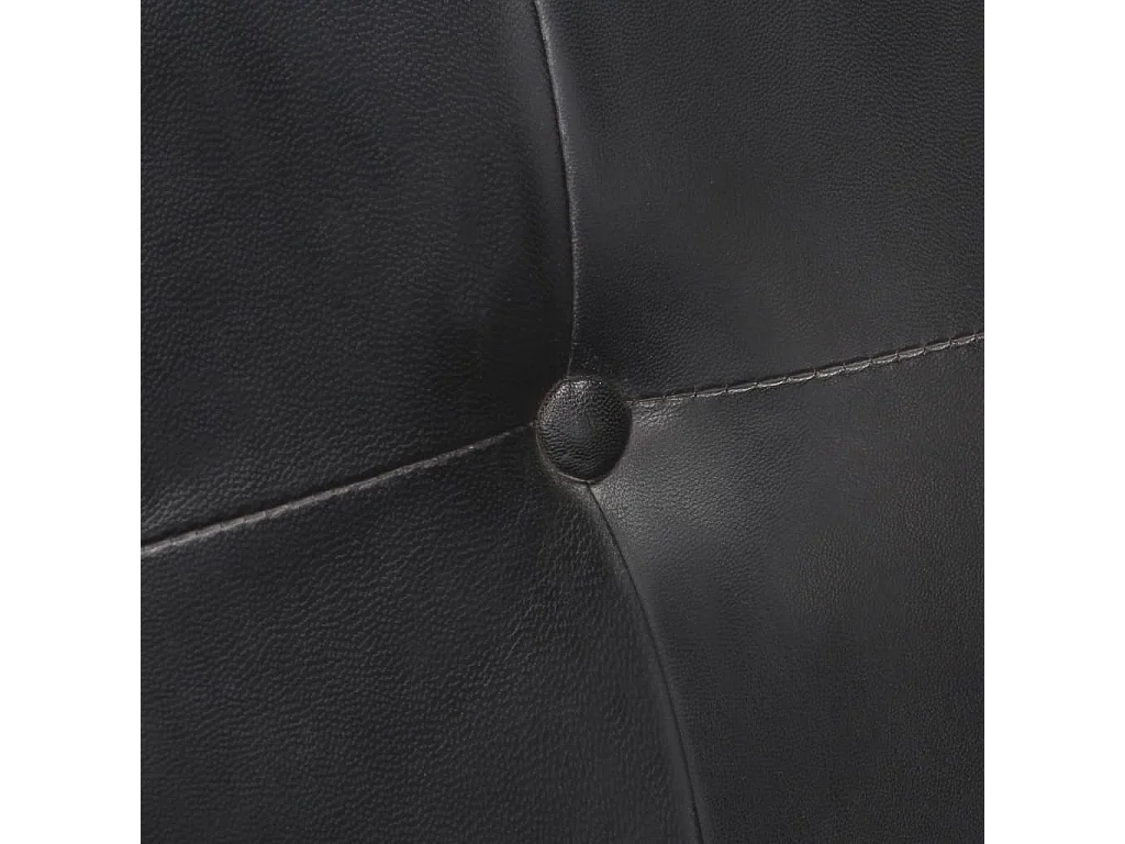 Chaises à manger cantilever lot de 2 noir cuir véritable