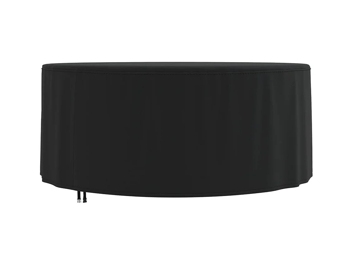 Gartenmöbel-Abdeckung Rund Schwarz Ø 182x71 cm 420D Oxford