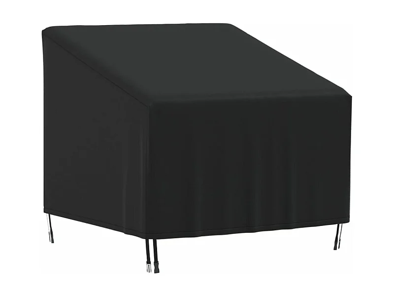 Abdeckung für Gartensessel Schwarz 90x90x50/75 cm 420D Oxford